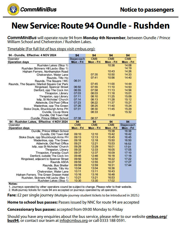 CommBus Timetable Nov2024